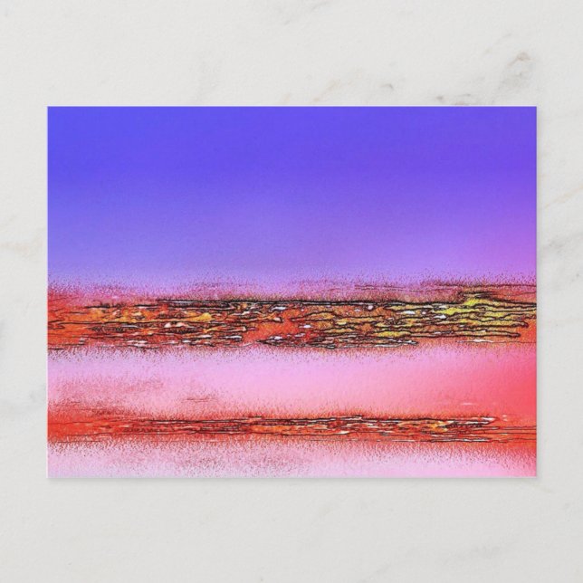 CARTE POSTALE COUCHERS DE SOLEIL (Devant)