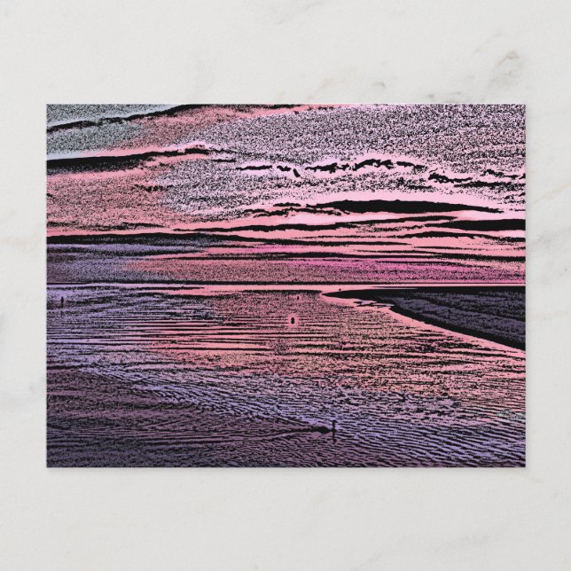 CARTE POSTALE COUCHERS DE SOLEIL (Devant)