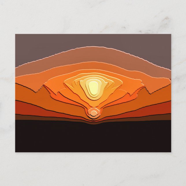 CARTE POSTALE COUCHERS DE SOLEIL (Devant)