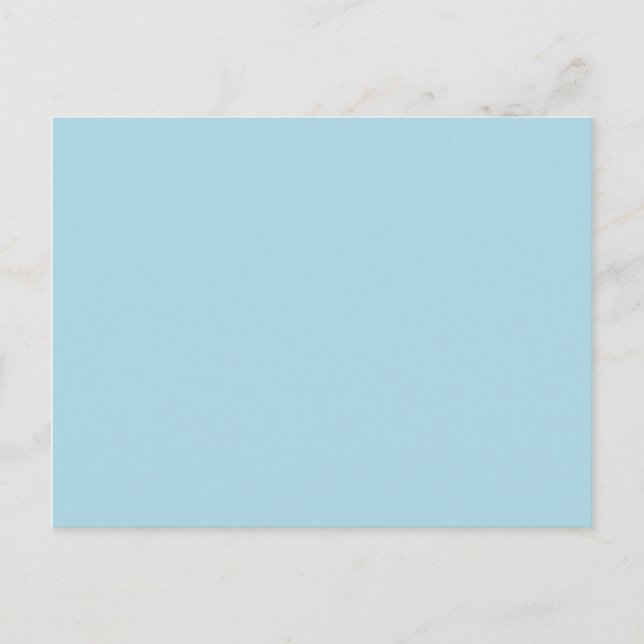 Carte Postale couleur bleu clair (Devant)