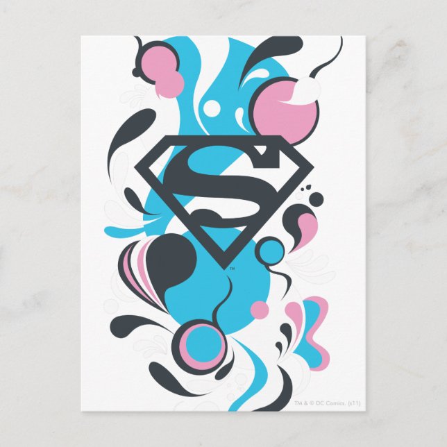 Carte Postale Couleur bleu éclat (Devant)