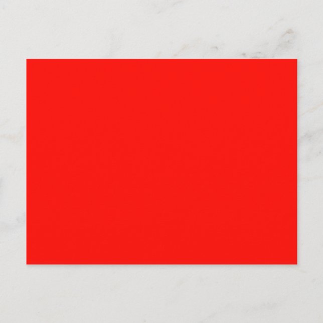 Carte Postale couleur bonbon pomme rouge (Devant)