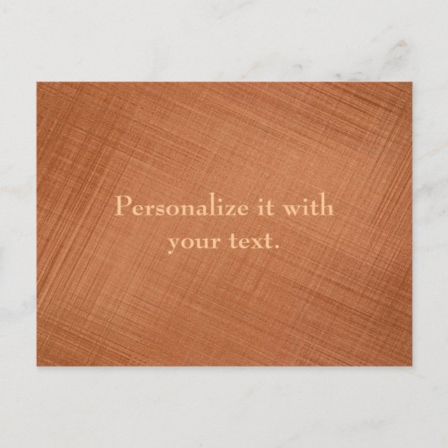 Carte Postale Couleur cuivre (Devant)