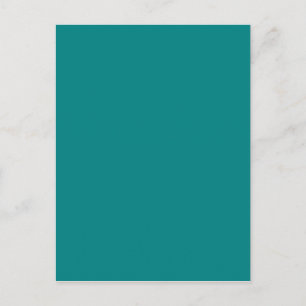 Carte Postale Couleur de conception personnalisée turquoise bleu
