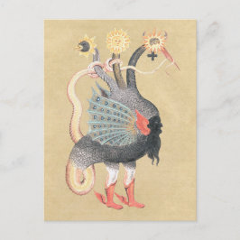 Carte Postale Couleur de dragon Python alchimie