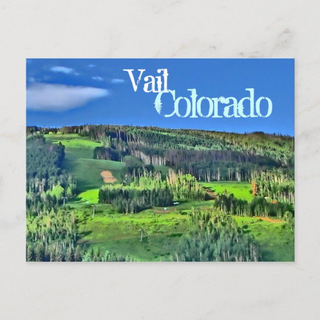 Carte postale couleur de Vail Colorado (Devant)