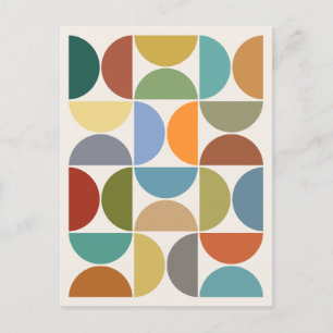 Carte Postale Couleur des demi-cycles MCM sur crème