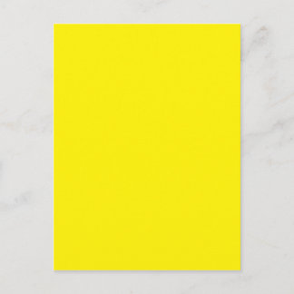 Carte Postale Couleur jaune intense