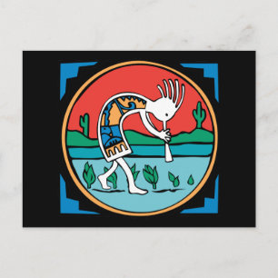 Carte Postale Couleur Kokopelli