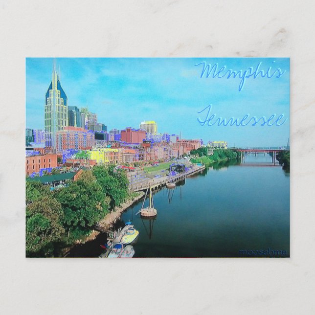 Carte postale couleur Memphis Tennessee (Devant)