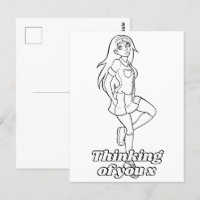 Couleur moi dans l'activité Anime Cartoon Ado écol