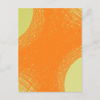 Carte Postale couleur orange funky