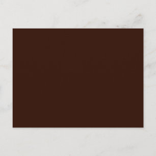 Carte Postale Couleur solide Brown profonde