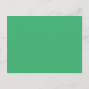Carte Postale Couleur solide Milieu Vert Mer Blanc
