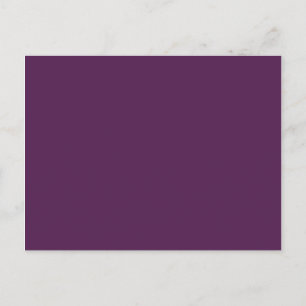 Carte Postale Couleur solide noir violet blanc