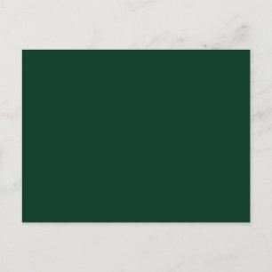 Carte Postale Couleur solide vert foncé