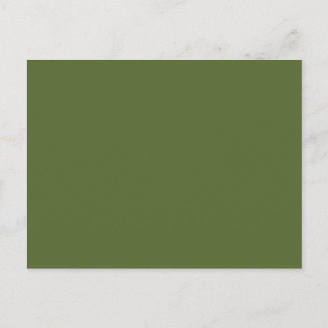 Carte Postale couleur vert foncé (Devant)
