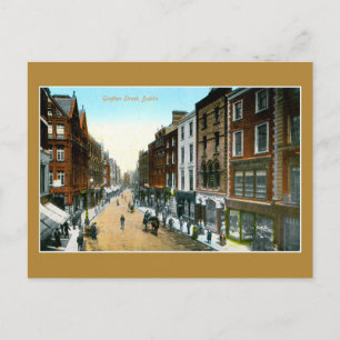 Carte Postale Couleur vintage des années 1890 Grafton street Dub