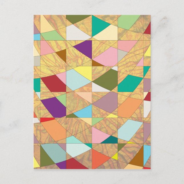 Carte Postale Couleurs Abstraites éclatement du soleil (Devant)