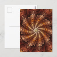 Couleurs chaudes, Trippy Moderne Motif d'art fract