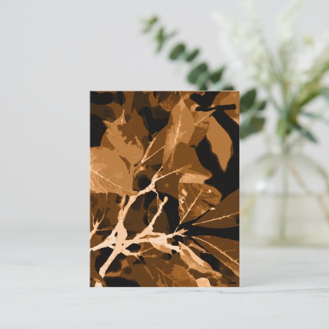 Carte Postale Couleurs d'automne, feuilles 6 (Debout devant)