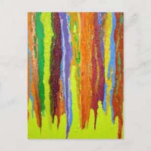 Carte Postale Couleurs de goutte Cadeaux Art Design Abstrait
