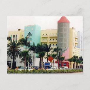 Carte Postale couleurs de miami