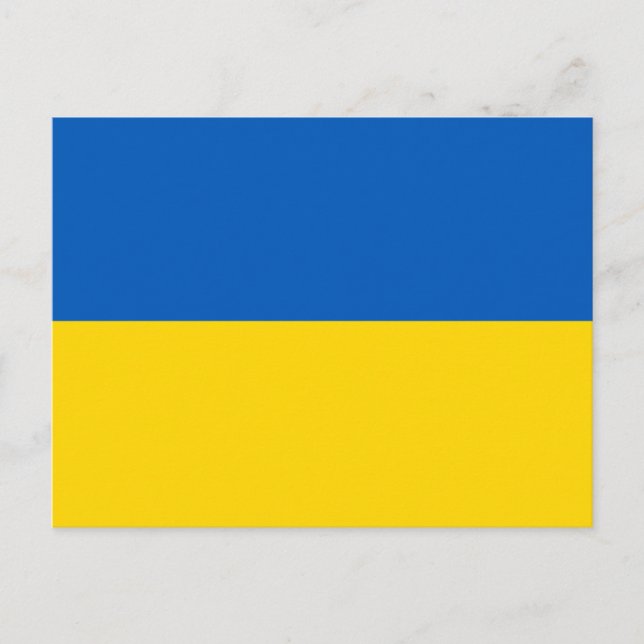 Carte Postale Couleurs du drapeau ukrainien (Devant)