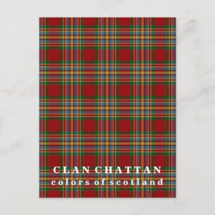 Carte Postale Couleurs écossaises Clan Chattan Tartan