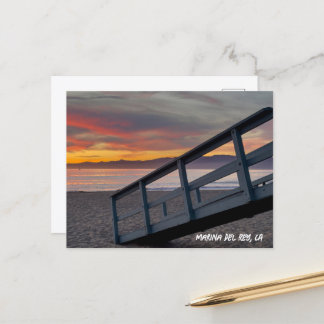 Carte Postale Couleurs magnifiques du coucher de soleil - Marina