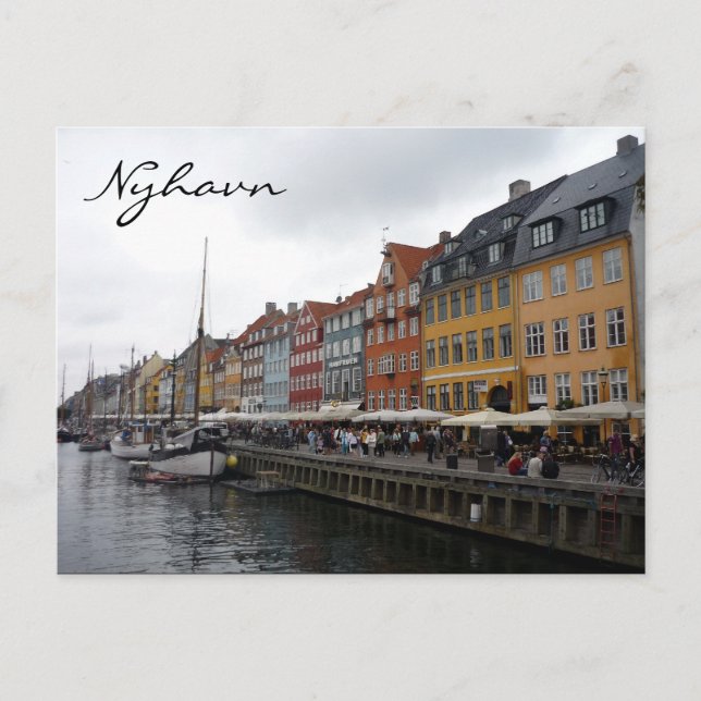 Carte Postale couleurs nyhavn (Devant)