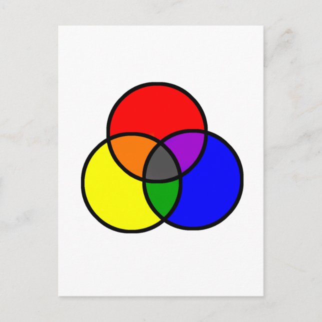 Carte Postale Couleurs principales (Devant)