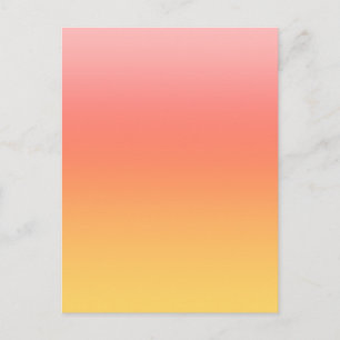 Carte Postale Couleurs simples - Jaune à Misty Pink ombre