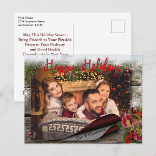 Carte Postale Country Bulletin Board Happy Holidays Photo