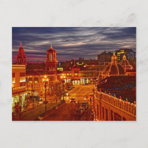 Carte Postale Country Club Plaza Lumières, coucher du soleil, Ka