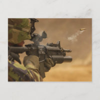 Coupe de coquille tirée d'un fusil M-4