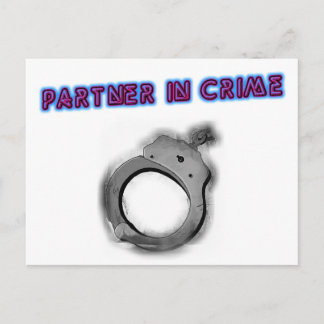 Carte Postale Coupe De Main Gauche De Partenaire Dans Le Crime