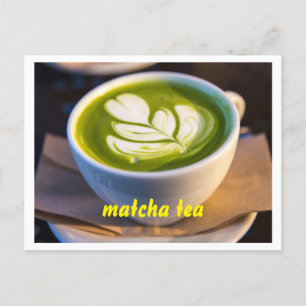 Carte Postale Coupe de Matcha Tea Photo