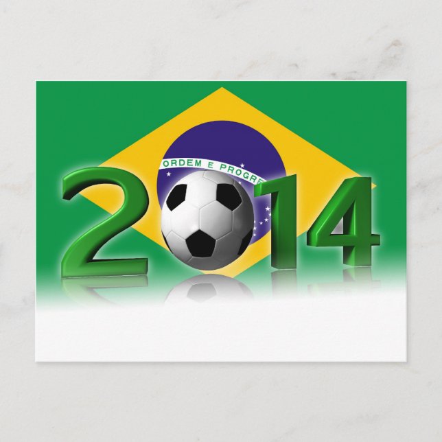 Carte Postale Coupe du monde de football 2014 (Devant)