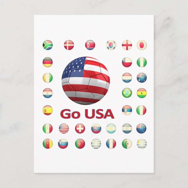 Carte Postale Coupe du monde des États-Unis 2010 Afrique du Sud (Devant)