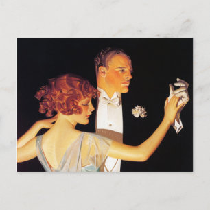 Carte Postale Couple, cols et chemises Arrow pour robe, 1923
