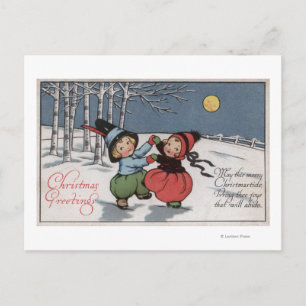 Carte Postale Couple Dancing in Moonlight