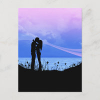 Couple de baiser romantique