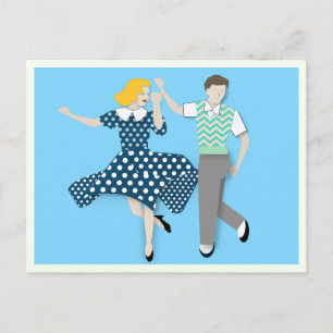 Carte Postale Couple de danse