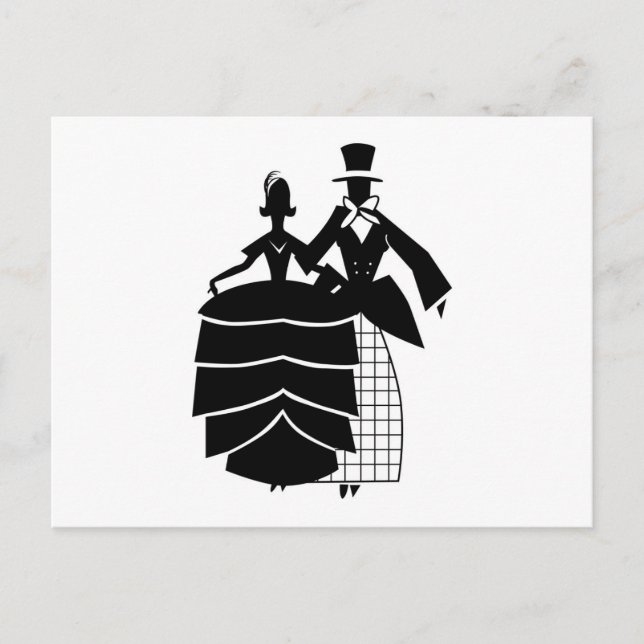 Carte Postale Couple de mariage en phase VI (Devant)