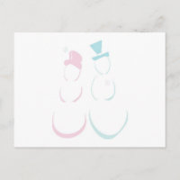 Couple de neige à Icy rose et bleu