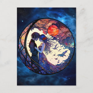 Carte postale Couple Faux