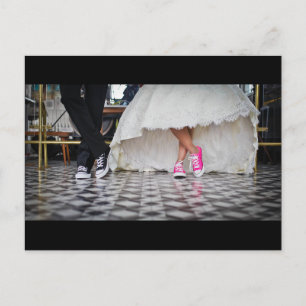 Carte Postale Couple mariage dans un style rétro Cinties Diner