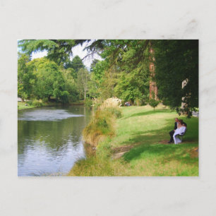 Carte Postale Couple mariage sur Avon River, Nouvelle-Zélande Ca