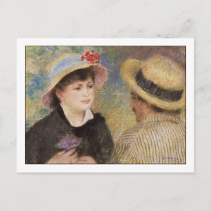 Carte Postale Couple nautique par Pierre Auguste Renoir